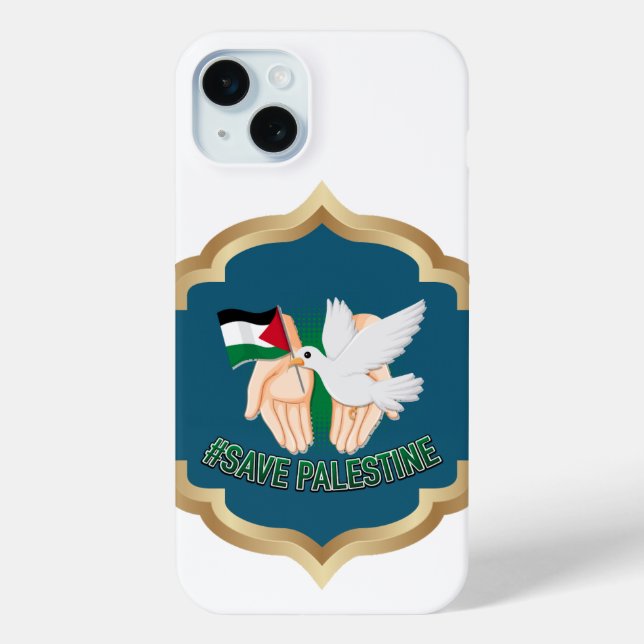 Saving Palestine Case-Mate iPhone Case (Back)