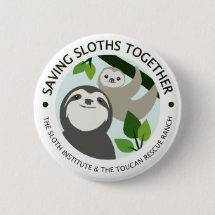 Saving Sloths Together Program Logo Button