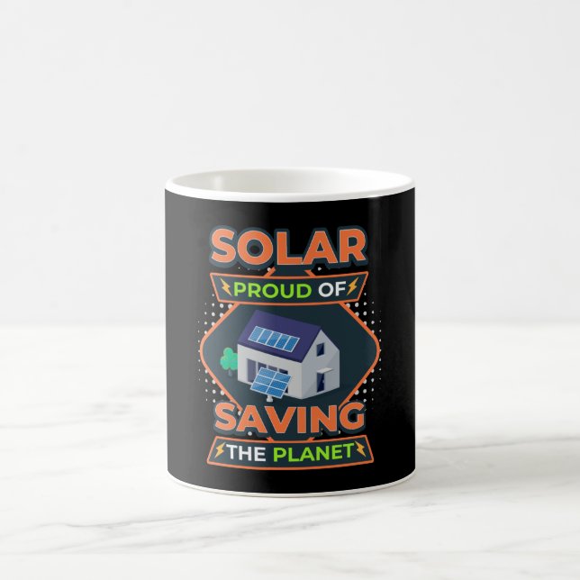 Saving The Planet Photovoltaic Sun Solar Coffee Mug (Center)