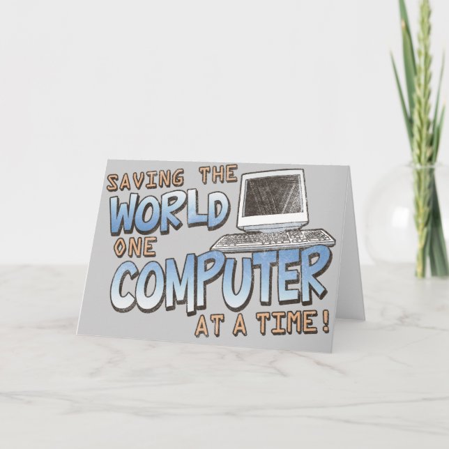 Saving theWorld Card (Front)