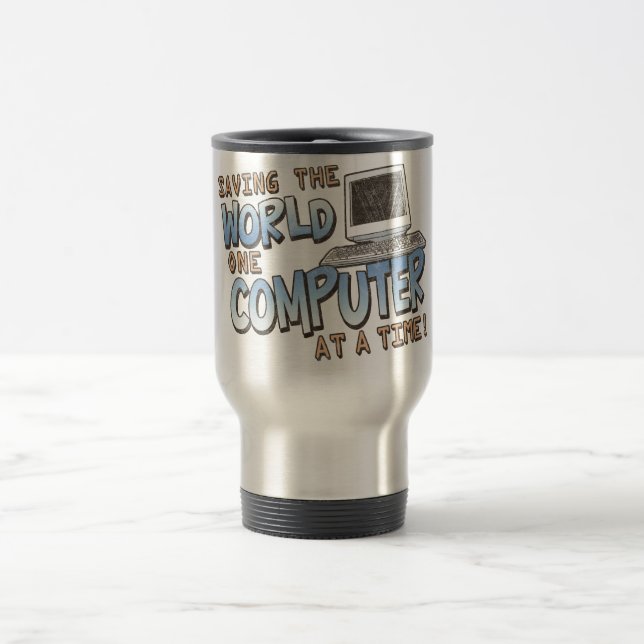 Saving theWorld Travel Mug (Center)