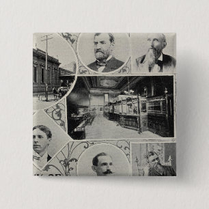 Savings Bank of Santa Rosa, California 2 Inch Square Button