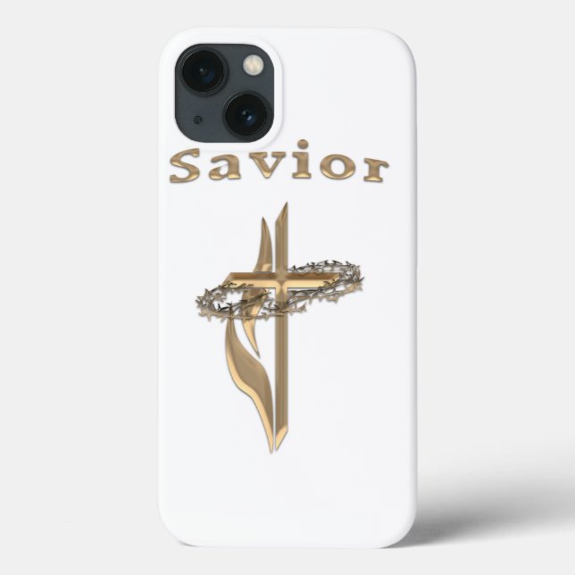 Saviour Christian cross Case-Mate iPhone Case (Back)