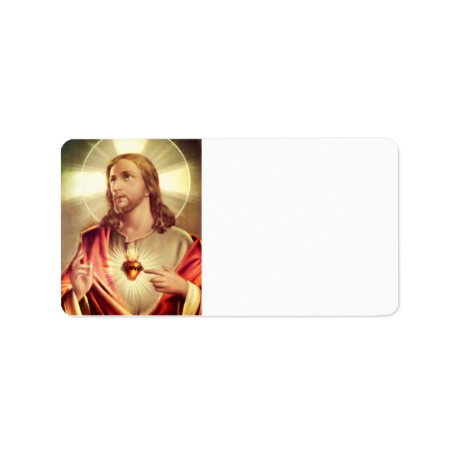 Saviour Eyes Raised Toward Heaven Label (Front)