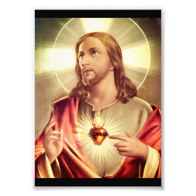 Saviour Eyes Raised Toward Heaven Photo Print (Front)