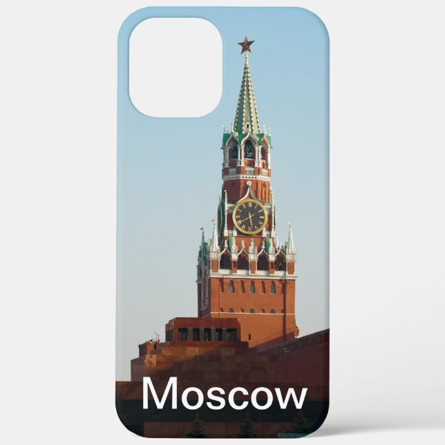 Saviour tower on Red Square in Mosc Case-Mate iPhone Case (Back)