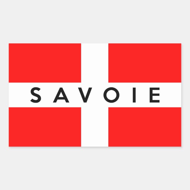 savoie province flag france french text name sticker (Front)