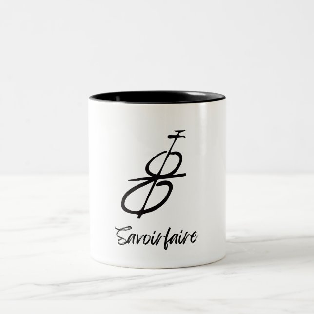 Savoir Faire Signature Mug à café à deux tons (Centre)