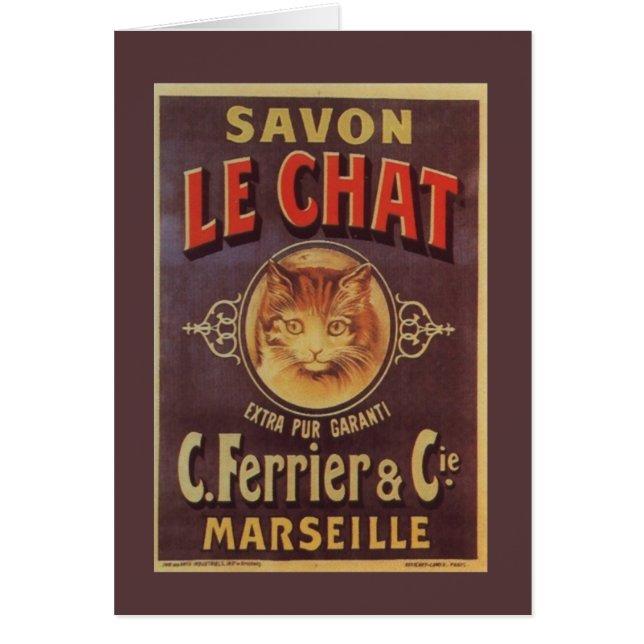 Savon Le Chat Fine Vintage French Soap (Front)