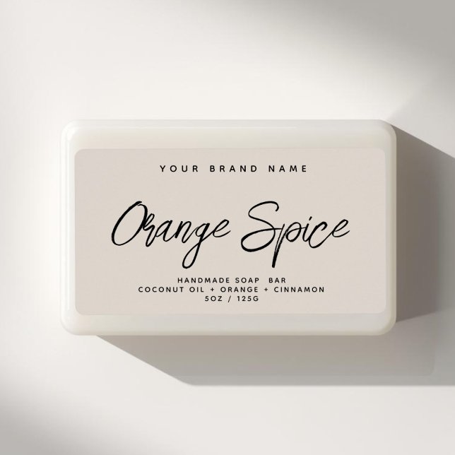 Savon moderne simple élégant cosmétique étiquette (Créateur téléchargé)