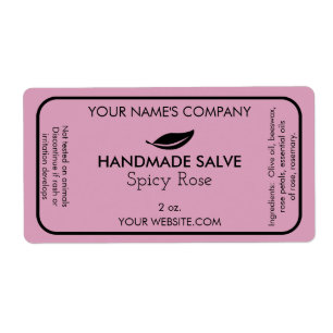 Savon personnalisé ou saler Étiquettes fabrication