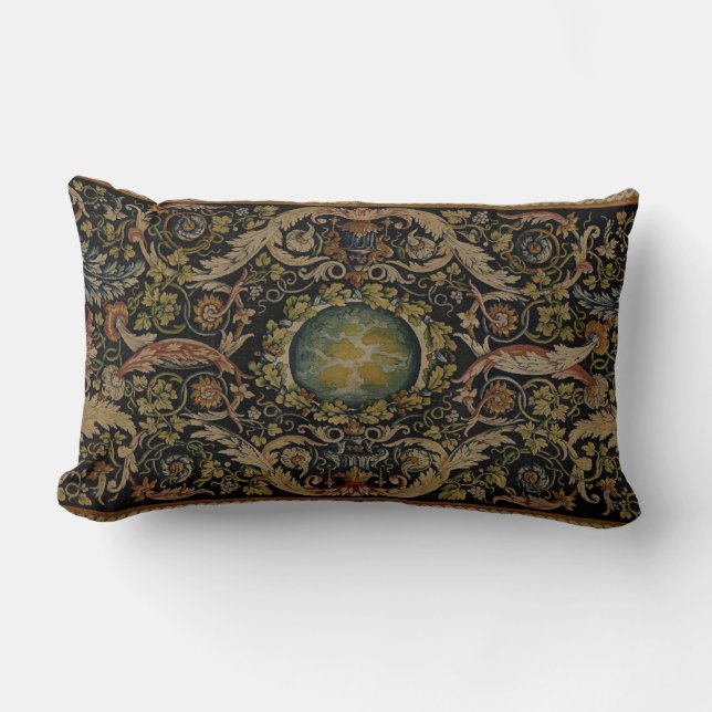 Savonnerie Carpet 1 (Full Colour) Lumbar Pillow (Front)