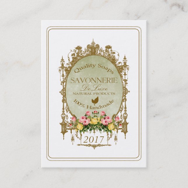 SAVONNERIE ~ Carte de visite (Devant)