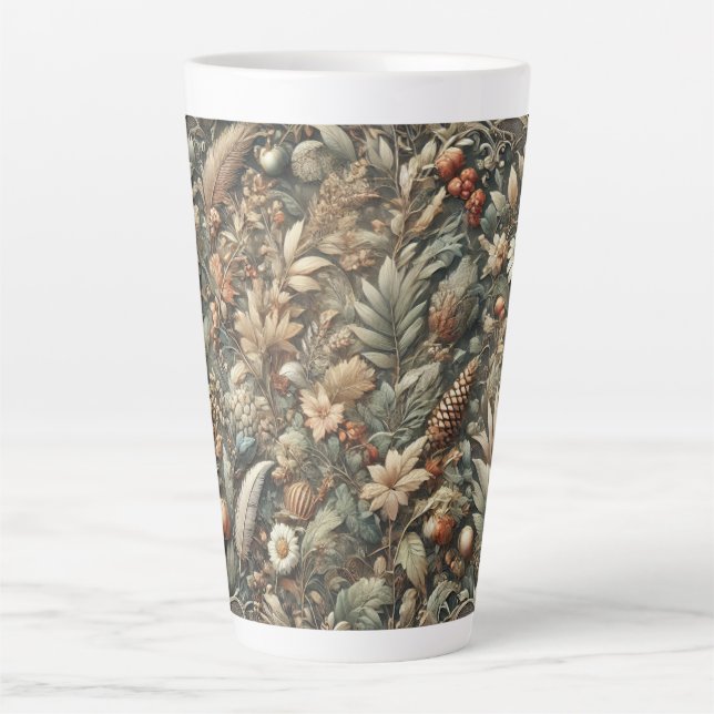 Savour Every Sip with Nature's Charm Latte Mug (Front)