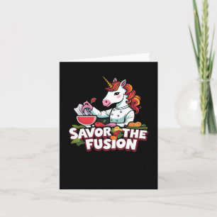Savour The Fusion Unicorn Sticker Card