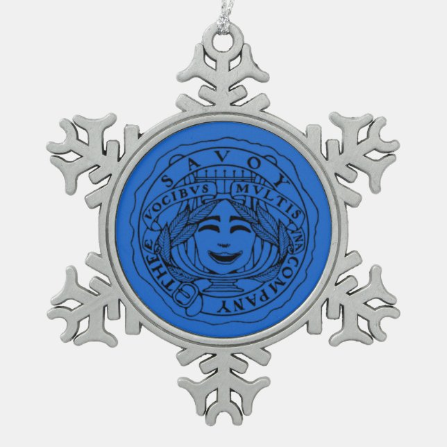 Savoy blue Snowflake ornament (Front)