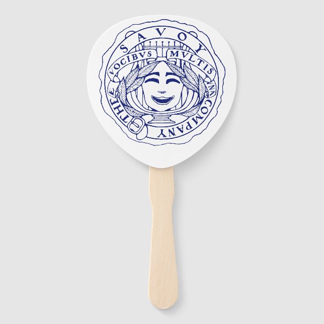 Savoy BlueFan Hand Fan (Front)