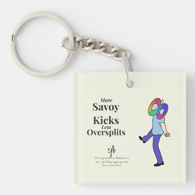 Savoy Kicks vs. Oversplits Keychain (Front)