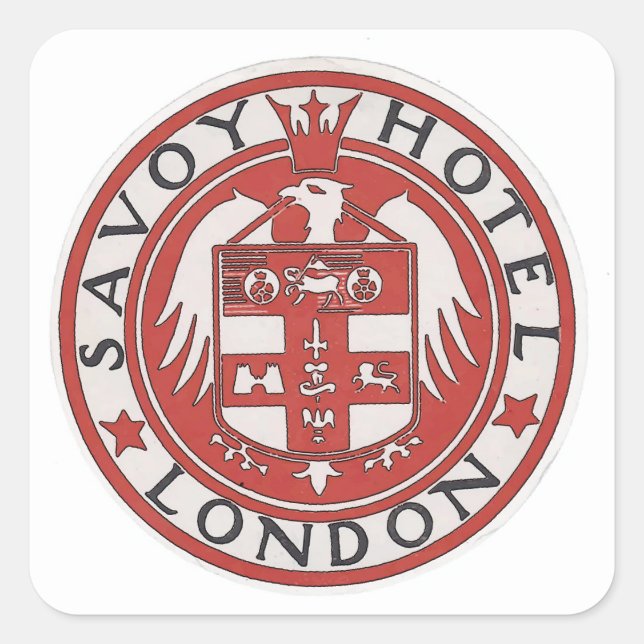 Savoy, London Sticker (Front)