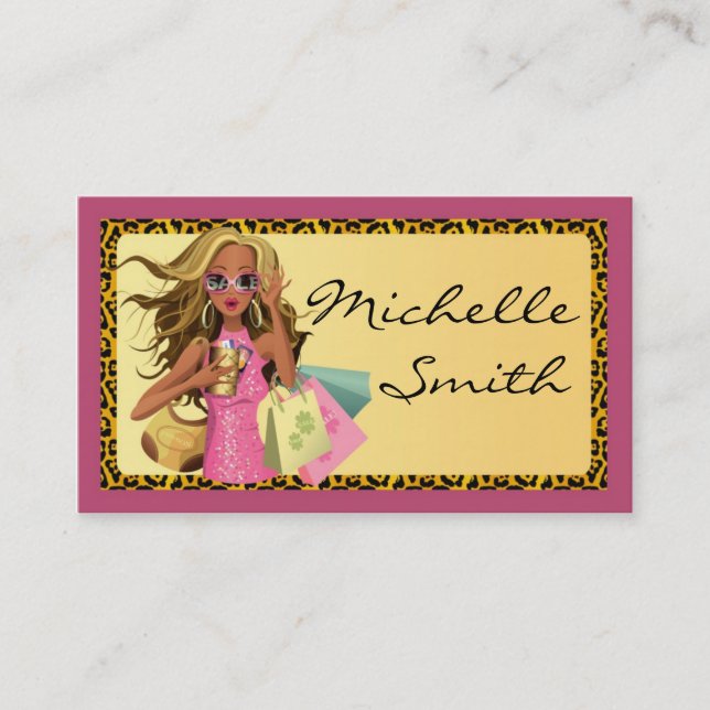 Savvy Shopper Personal Shopper Business Card (Front)