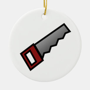 Saw Ceramic Ornament