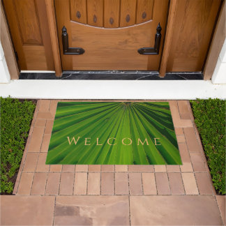Saw Palmetto Fan Door Mat