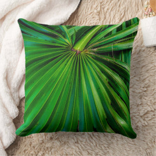 Saw Palmetto Fan Throw Pillow