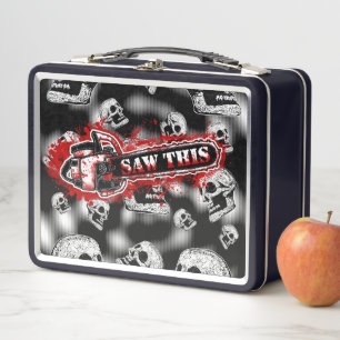 SAW THIS Splat Metal Lunch Box