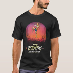 Sawadee Thai Traditional Sak Yant Thai Twin Tiger T-Shirt