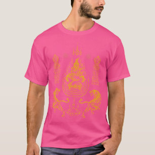 Sawadee Thai Traditional Sak Yant Thai Twin Tigers T-Shirt