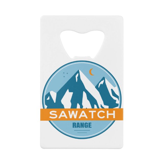 Sawatch Range Colorado Credit Card Bottle Opener (Front)