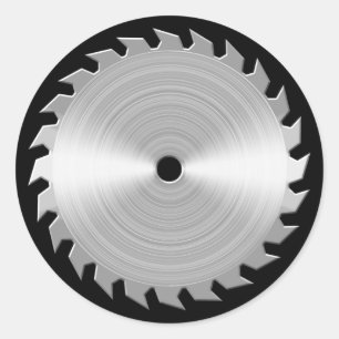 Sawblade Classic Round Sticker