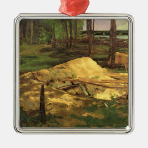 Sawdust Pit, 1876 Metal Ornament