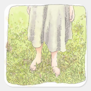 Sawdust Square Sticker
