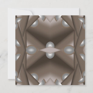 Sawtooth Edged Concentric Earth Tone Ombre Art Card