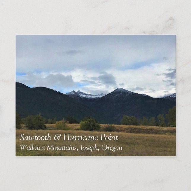 Sawtooth & Hurricane Point, Oregon Postcard (Front)