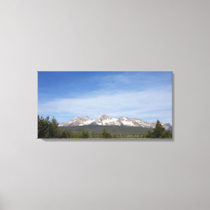 Sawtooth Mountains Idaho 32×16 Canvas Print