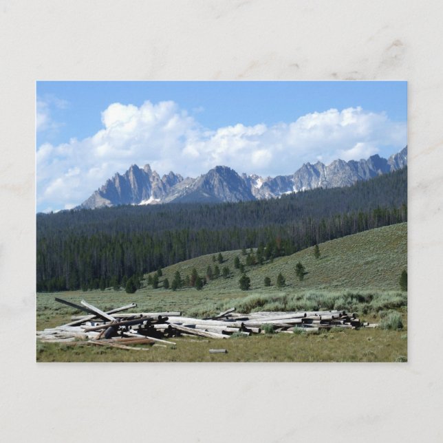 Sawtooth Mountains Postcard (Front)