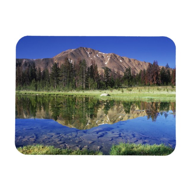 Sawtooth Mountains reflected in Fourth of July Magnet (Horizontal)