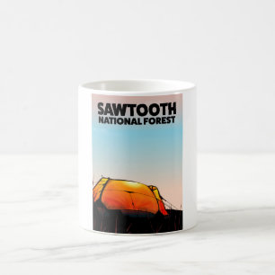 Sawtooth National Forest Travel poster Magic Mug