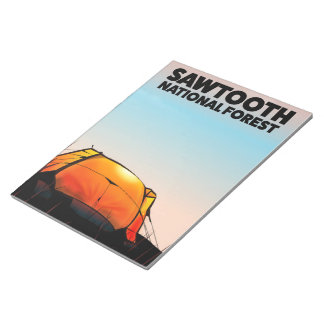 Sawtooth National Forest Travel poster Notepad