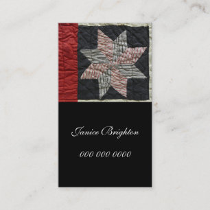 Sawtooth Star Business Card