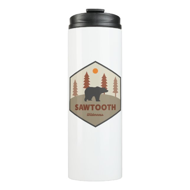 Sawtooth Wilderness Idaho Bear Thermal Tumbler (Front)