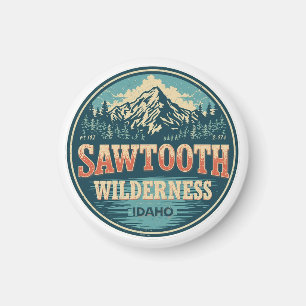Sawtooth Wilderness Idaho Mountain Hiking Alpine  Magnet
