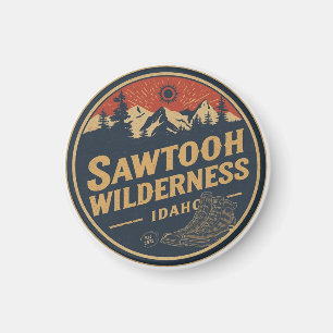 Sawtooth Wilderness Idaho Mountain Hiking Alpine  Magnet