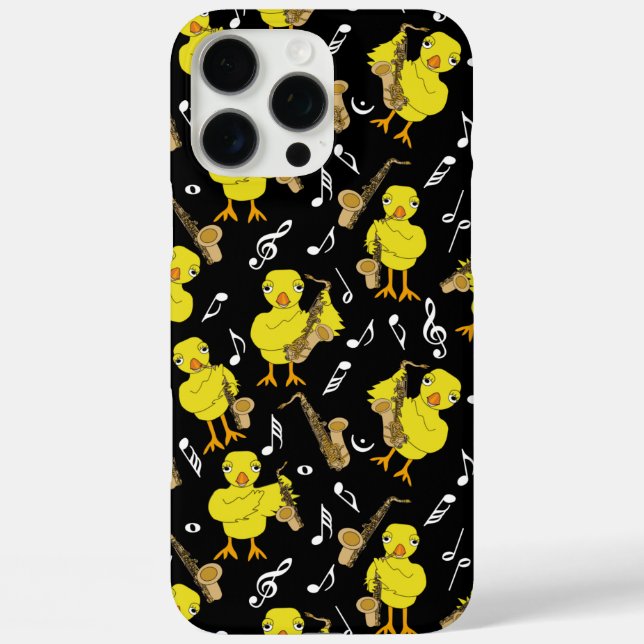 Sax Chick Saxophones Music Notes  Case-Mate iPhone Case (Back)