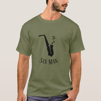 Sax Man Cool Funny Music Saxophone T-Shirt