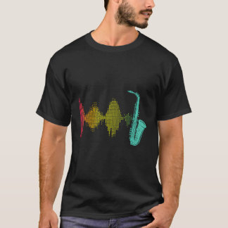 Sax Player Soundwave Jazz Lover Saxophonist Saxoph T-Shirt