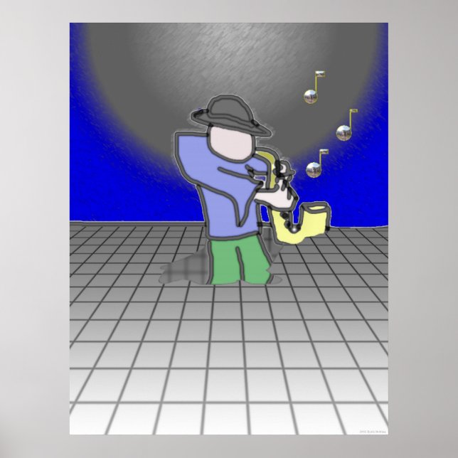 Saxamaphone Poster (Front)
