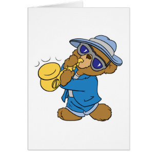 Saxaphone Jazz Blues Bear